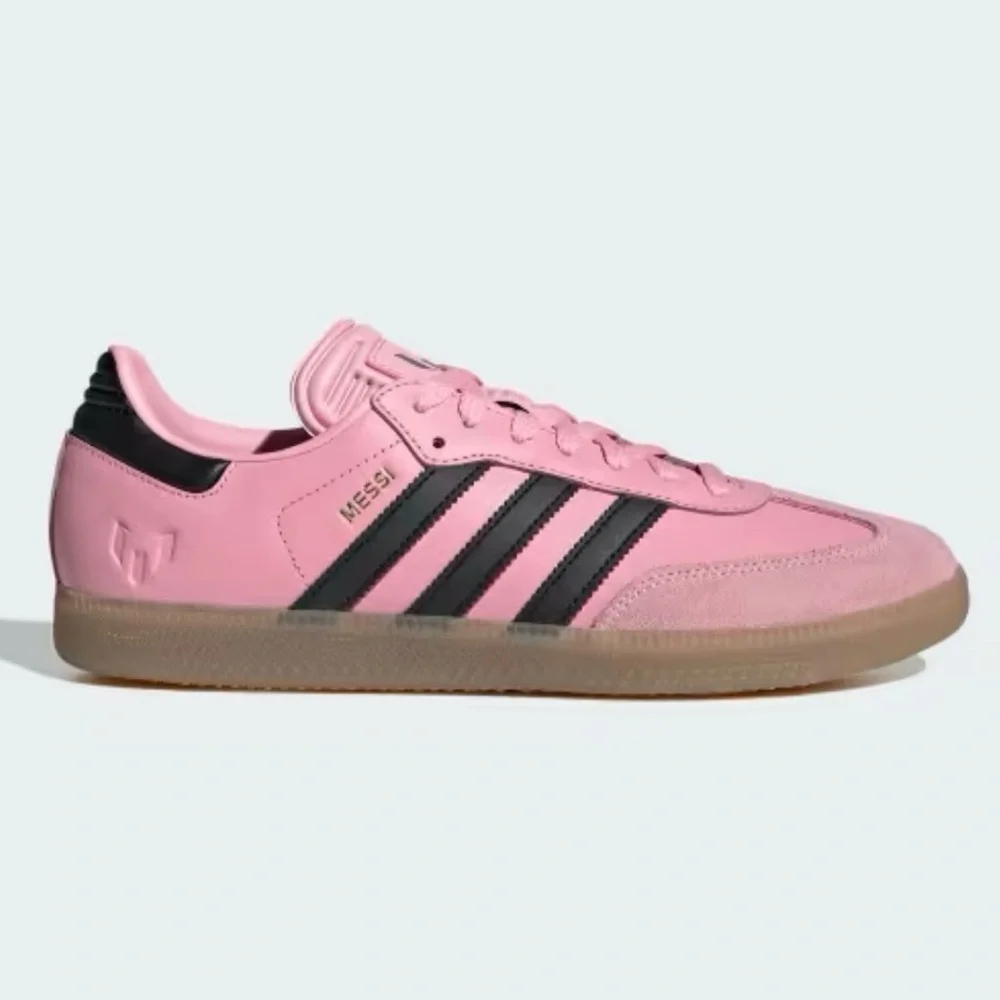 adidas Pink and Black Low-Profile Athletic Sneakers